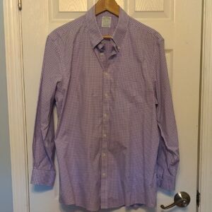 Brooks Brothers Lavender Checkered Dress Shirt